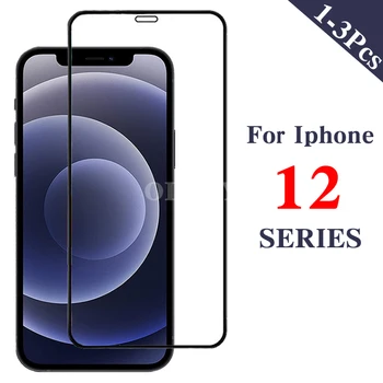 1-3Pcs Iphone12 Pro üveg képernyővédő fólia iPhone 12 Pro Max készülékhez 12pro 12mini tok képernyővédő fólia iPhone SE 2020 Verre filmhez