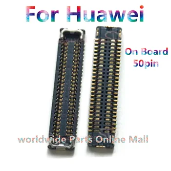10-100db töltő dokkoló USB töltő port Flex FPC csatlakozó a Huawei számára Élvezze a 10 Plus Mate9 Mate 9 Pro Honor V20 Board csatlakozót 50Pin