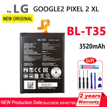 100% eredeti 3520mAh BL-T35 telefon akkumulátor LG Google2 Pixel 2 XL BL-T35 BLT35 telefon akkumulátor követési számmal