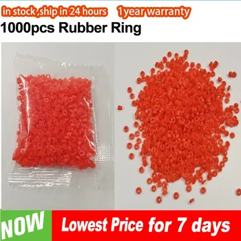 1000db / tétel Rugalmas latex nyersanyag Piros gumiszalag gyűrű horgászcsali kliphez Redworm granulátor Rovar horgászeszközök Tackle