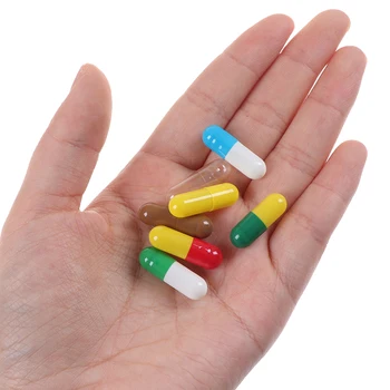 1000Pcs üres kemény üres zselatin kapszula mérete 0# gél gyógyszer tabletta vitamin