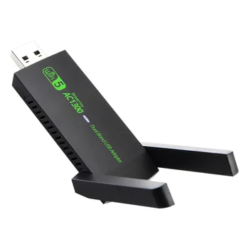 1300Mbps USB 3.0 WiFi adapter Kétsávos 2.4G 5Ghz vezeték nélküli WiFi dongle antenna USB Ethernet hálózati kártya vevő PC-hez