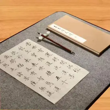 1Pc 50X70Cm rajz filc pad Peinture Kínai festészet Kalligráfia filc párna gyapjú asztalszőnyeg 3Mm vastag írásművészeti kellékek