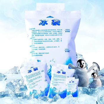 1PC újrafelhasználható jégcsomag vízbefecskendező gél száraz hűtőtáska Jeges zsákok Hideg tömörítés Hűtse le az ételt Tartsa a táskákat Fagylalt eszközök