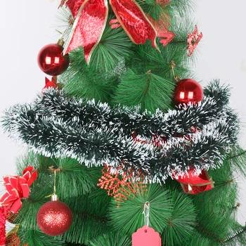200cm színes karácsonyi dekorációs rúd teteje szalagKarácsonyfa díszek fehér sötétzöld nád talmi koszorú party kellékek