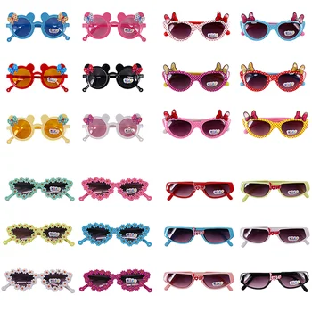 2023 Új gyerekek Rajzfilm profilozás Napszemüvegek Lányok Fiú Gyermekek Kültéri szemüvegek kerek polarizált UV400 virágos napszemüvegek
