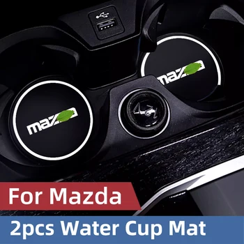 2db Mazda 6-hoz 3 5 2 CX5 7 9 Demio Axela Atenza MX3 5 Car Water Cup Cupenon szilikon csendes tárolórekesz párna
