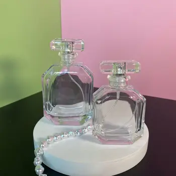 30ml 50ml 100ml bajonett parfümös üveg üveg hordozható utazási préselt spray-palack átlátszó üveg üres újratölthető kozmetikumok