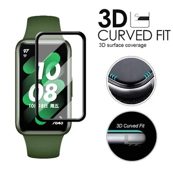 3D ívelt puha üveg Huawei Band 8 Band 7 6 Pro Smartwatch számára Teljes képernyős fólia Film For Honor Band 6 védőfólia borító