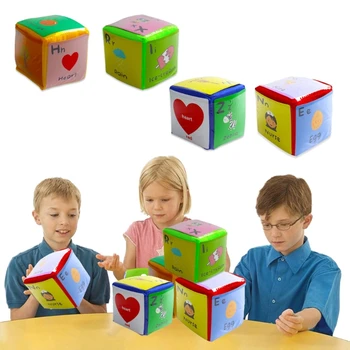 4 db 3,94 hüvelykes játék kockákkal kártyákkal a gyerekek korai tanulásához