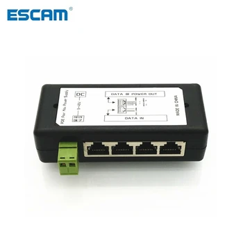 4 Portok 8 portPoE injektor PoE hálózati adapter Ethernet tápegység 4,5(+)/7,8(-) bemenet DC12V-DC48V IP kamera