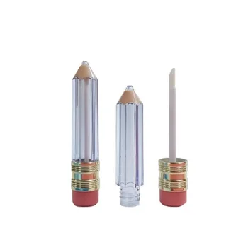 50db átlátszó szájfény tubus kozmetikai csomagolás újratölthető palack 5ml ceruza alakú átlátszó üres szájfény tartályok
