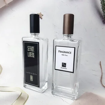 50ml átlátszó üveg parfümporlasztó üres újratölthető parfüm spray palack férfiaknak Nők hordozható illatos sminkpalack finom köd