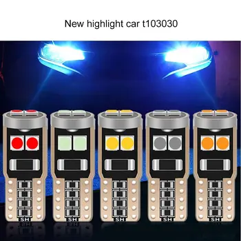 5db 12V LED izzók Canbus kiegészítők T10 Super Bright autó belső izzók 3030 univerzális autó kupola lámpa