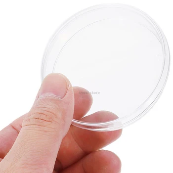60mm Labor átlátszó üveg Petri-csésze fedéllel mikroorganizmusok sejttiszta steril biológiai biológiai oktatólabor átlátszó Petri-csészék 3Db