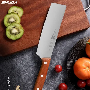 7 hüvelykes rozsdamentes acél kés rozsdamentes acél szakácskés Nakiri zöldségszeletelő kés sült kacsa kés borotva éles penge