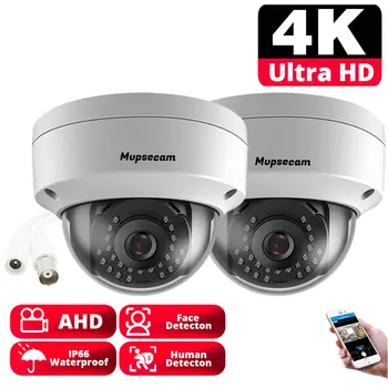 8MP 4K AHD kamera H.265+ beltéri kültéri biztonság vízálló IR éjjellátó valós idejű videó CCTV megfigyelő dóm kamera XMEye