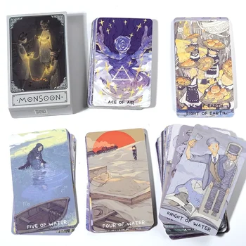 A monszun Tarot 78 Tarot pakli eredeti tarot kártyák kezdőknek és fénylátóknak Tarot jóslási eszközök A lovas tarot pakli
