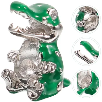 Aligátor gyöngyök karkötő charms gyöngyök ömlesztett cz fülbevaló krokodil charm ékszerkészítés állati charmok DIY ékszerek gyöngyök karkötő