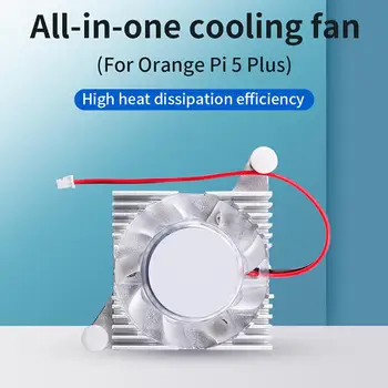  alumínium hűtőventilátor narancssárga Pi 5 Plus hősugárzáshoz NEM használható együtt az OPi 5 Plus alumíniumötvözet ház tartozékaival N K4S8