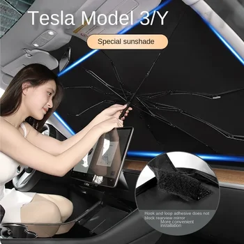 Autó napernyő Tesla MODEL3/Y első szélvédőhöz üveg hőszigetelő függöny napernyő napernyő