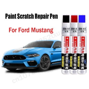 Autófesték karcolásjavító toll Ford Mustang Touch-Up toll eltávolítóhoz fekete fehér szürke kék piros festékápoló kiegészítők