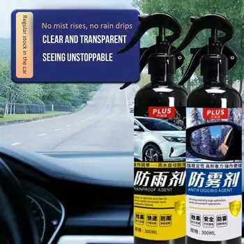  Autóüveg bevonat spray 300ml autóüveg esőálló szer folteltávolító autó ködmentesítő spray üvegtisztító nagy kapacitású szélvédő