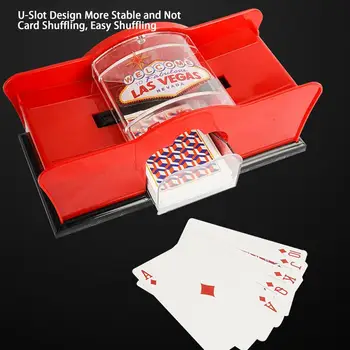 Card Shuffler Hand Crank Poker Shuffle Machine kártyákhoz Játékkártya keverési kézikönyv blackjackhez Texas Holdem póker Home Card