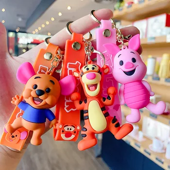 Disney malac PVC kulcstartók Baba tigris Micimackó A Micimackó Táska Függő kiegészítők Akció játékok Medál kulcstartók Gyerek születésnapi ajándékok