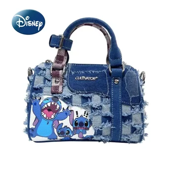 Disney Stitch New Girls' Bag Luxury Brand Fashion Girls' One Shoulder Crossbody Bag Cartoon Mini női táska Kiváló minőségű