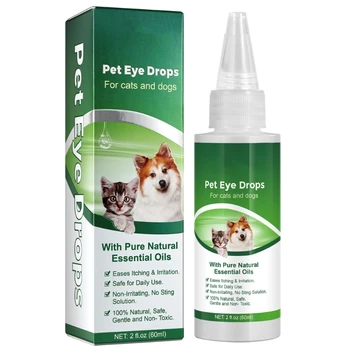 Dog Eyes Wash csepp könnyeltávolító megszünteti a könnyeket kutyák és macskák számára Biztonságos összetevő P15F
