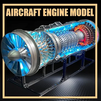 Egyedi 200CM J-20 turbóventilátoros motor modell Hosszú vadászrepülőgép motor Limitált kiadás Nagy turbóventilátoros motor modell játék kijelző