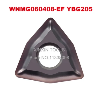 Eredeti ZCC WNMG060408-EF YBG205 kiesztergáló CNC esztergaszerszám keményfém lapkák rozsdamentes acél WNMG 060408 eszterga