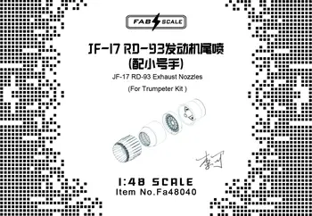 FAB FA48040 1/48 JF-17 RD-93 motor kipufogófúvókák (BRONCO/TRUMPETER)
