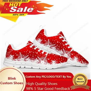Fehér hópehely piros karácsony Mikulás hóember sportcipők férfi női tinédzser gyerekek gyermek tornacipők egyedi páros cipők