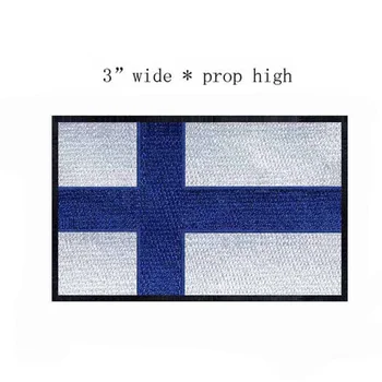 Finnország hímzés zászló patch 3