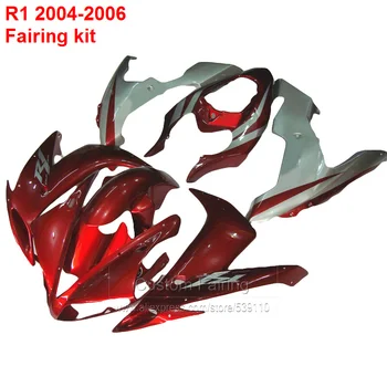 Fröccsöntő forma burkolatok YAMAHA yzf r1 04 2004 ( Metál piros ) Burkolat készlet lx18