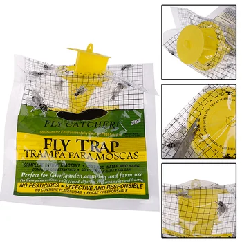 Függő légycsapda eldobható légyfogó táska szúnyogcsapda fogó légydarázs rovarbogár gyilkos legyek csapda kültéri