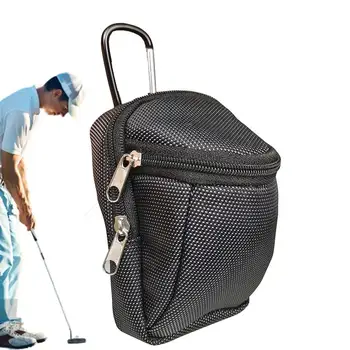 golflabda Mini tasak Nagy kapacitású 2 rétegű tasak golflabdákhoz Szervezés Golf szerelmeseinek felszerelése konzolos gyepszerszámokhoz