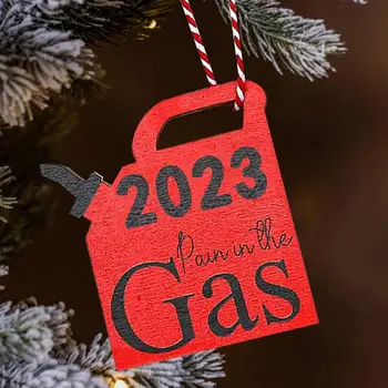 Gáztartály dísz Gáz karácsonyi dísz Újrafelhasználható gázpénztartó Vicces karácsonyfa dísz a parti ünnepi dekorációhoz