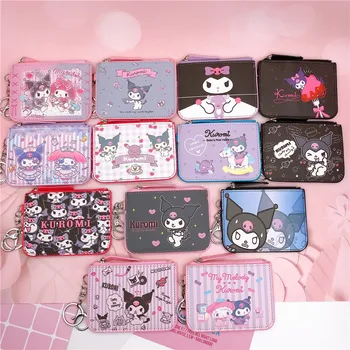Hello Kitty Kawaii érme pénztárcák Sanrio kártyatartók Kulcstartók Melody Kids pénztárcák és kézitáskák Kuromi nagybani pénztárcák Mini pénztárca