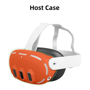 Host puha szilikon védőtok a Meta Quest 3 többszínű hüvelyes VR kiegészítőkhöz