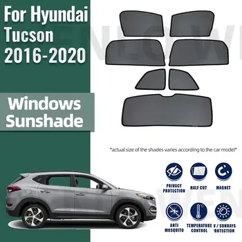 Hyundai Tucson TL 2016 2017 2018 2019 2020 autó napernyő mágneses első hátsó szélvédő függöny oldalsó ablak napellenző napellenző