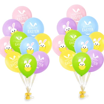 Húsvéti díszek Nyuszi ábécé léggömb dekoráció otthonra 2023 Latex lufi gyerekek születésnapi ajándék Húsvéti party babaváró kellékek