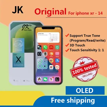 Incell LCD JK iPhone X XS XR 11 11ProMax 12 12ProMax 13 LCD kijelzőhöz Nincs halott pixel érintőképernyős digitalizáló pótalkatrészek