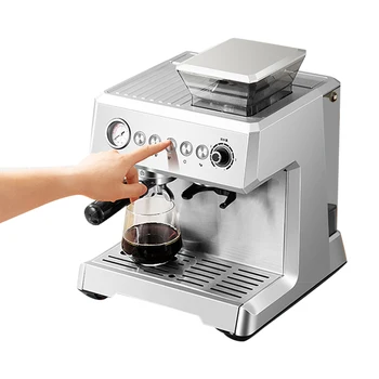 Intelligens kereskedelmi kávéfőző Gazdasági eszpresszókészítő darálóval A legjobb eszpresszó kávéfőző gép