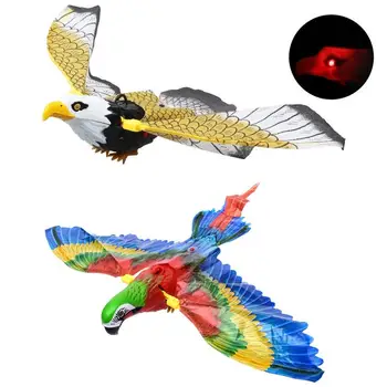 Interaktív repülő madár macska játék vicces forgó elektromos repülő madár játék macska sasnak/papagáj szimulációnak madár interaktív macskajáték