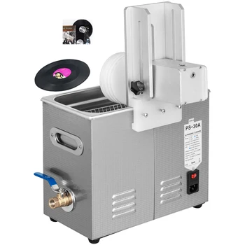 ipari ultrahangos tisztító 6L ultrahangos vinil lemeztisztító gép Teljes készlet szárító állvány