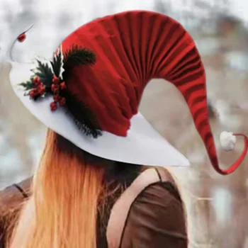 Karácsonyi manó filc kalap Boszorkány kalap Nagy karácsonyi kalap karácsonyi partira Kellékek Fa díszparti karácsonyi ajándékhoz