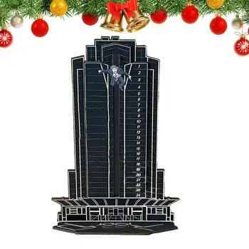 Karácsonyi visszaszámláló naptár Visszaszámlálás 2024-ig Die Hard interaktív adventi naptár Fa asztali dekoráció Karácsonyi ajándék